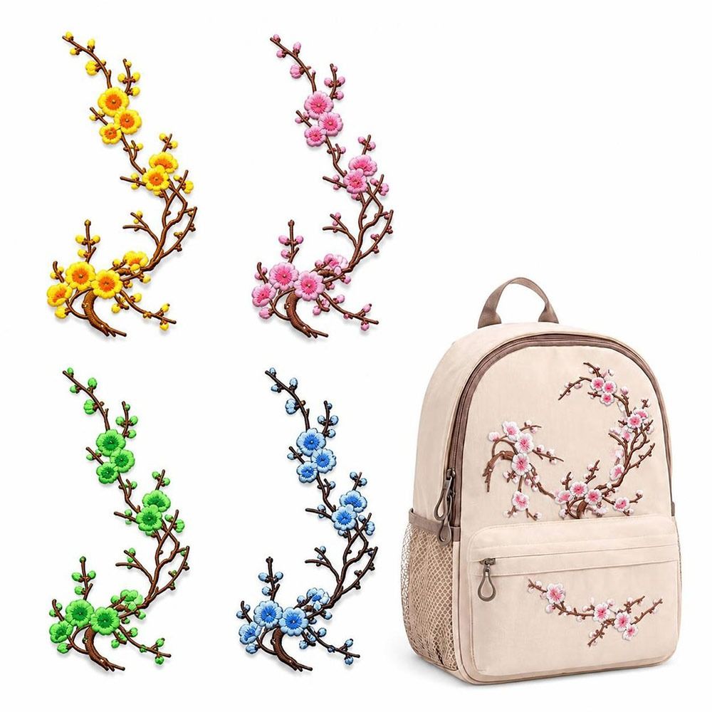 Textile For Sewing - Patch Bunga Sakura DIY untuk Disetrika