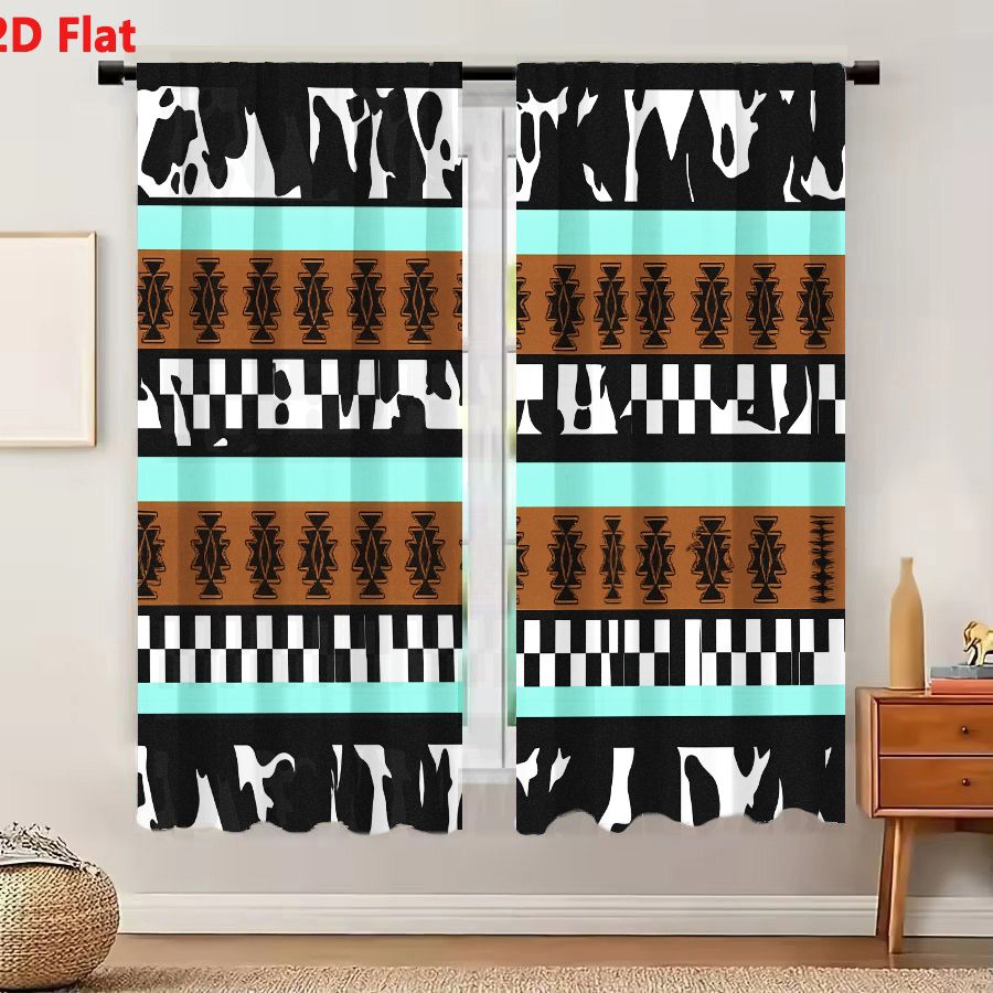 Century Textile & Sewing Supply Saskatoon Sk - 2 Buah Tirai 2D Pola Tribal