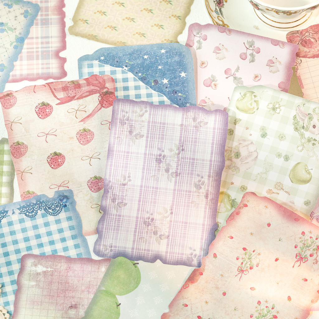Pattern Tissue Paper - 30 lembar Kertas Scrapbook Vintage Perlengkapan