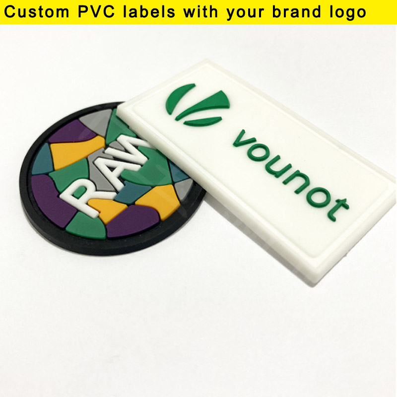 Sewing Labels - 100 pcs banyak Label Karet PVC