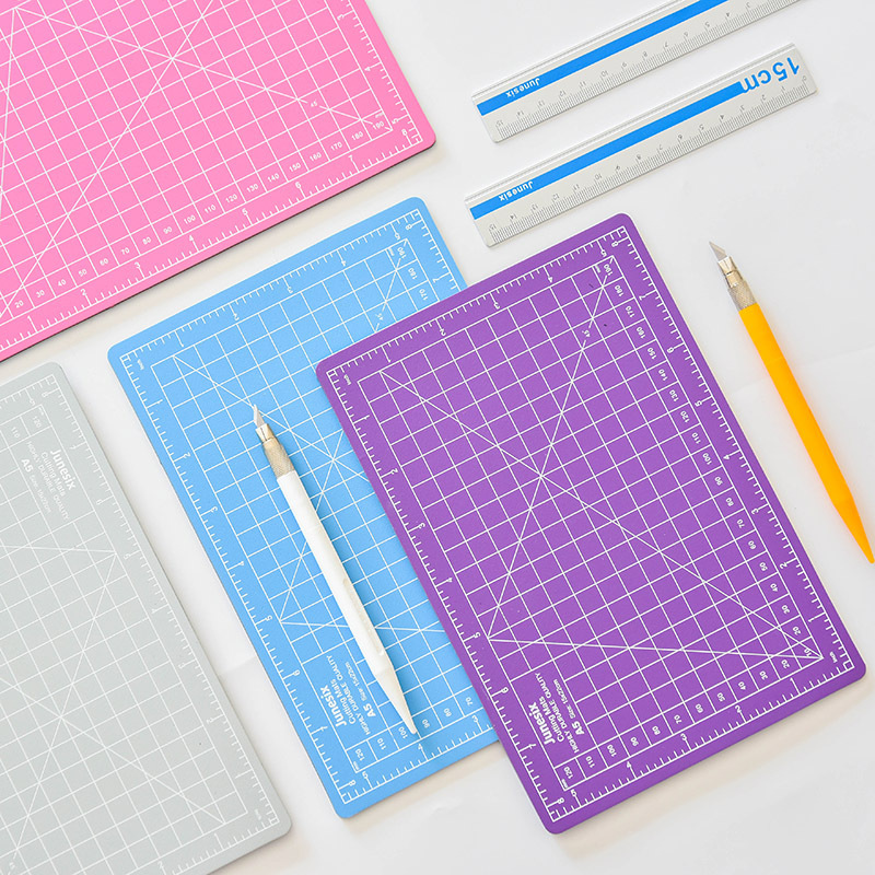 Cutting Mat Self Heal - 1Set A5 Alas Potong Penggaris Pena