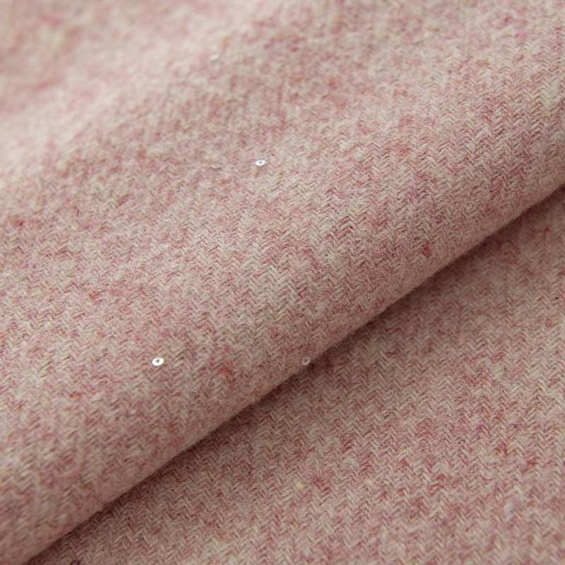 Kain Tweed Campuran Wol Berpay - Sewing Tweed ulasan dan harga