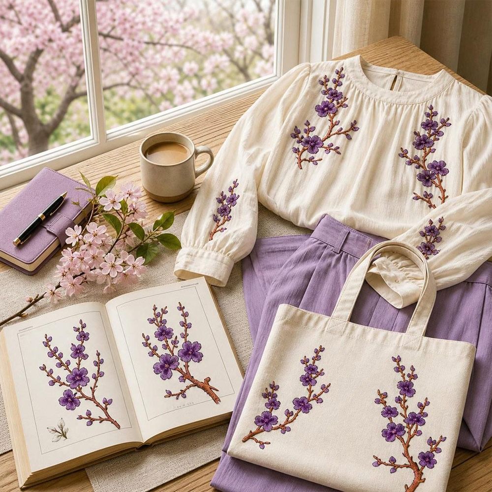 Patch Bunga Sakura DIY untuk D - Textile For Sewing ulasan dan harga