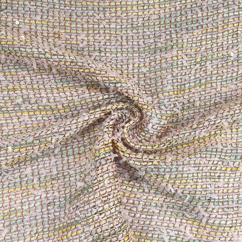 Kain Tweed Ringan Berongga den - Sewing Tweed ulasan dan harga