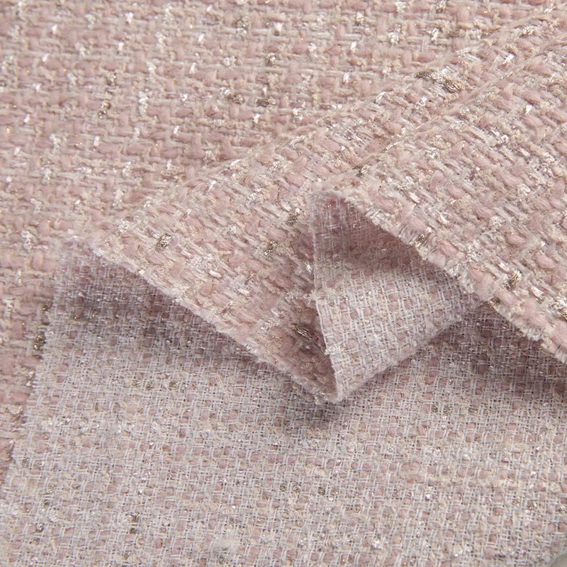 Warna Krem dan Benang Emas Kai - Sewing Tweed ulasan dan harga