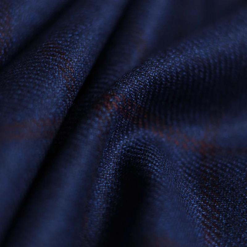 Redripberry biru kotak-kotak w - Sewing Tweed ulasan dan harga