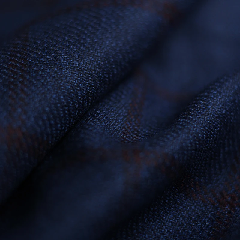Redripberry biru kotak-kotak w - Sewing Tweed ulasan dan harga