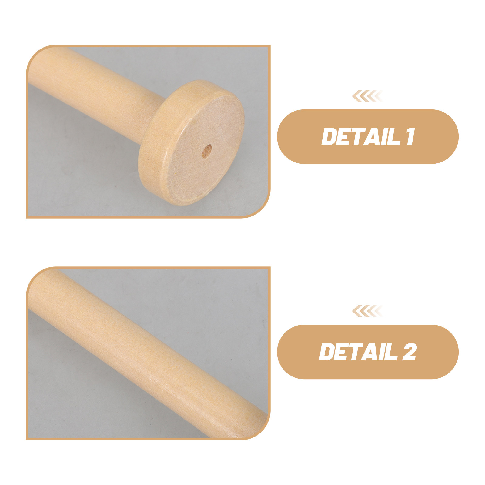 5 Buah Gulungan Kayu Alami Vin - Textile For Sewing ulasan dan harga