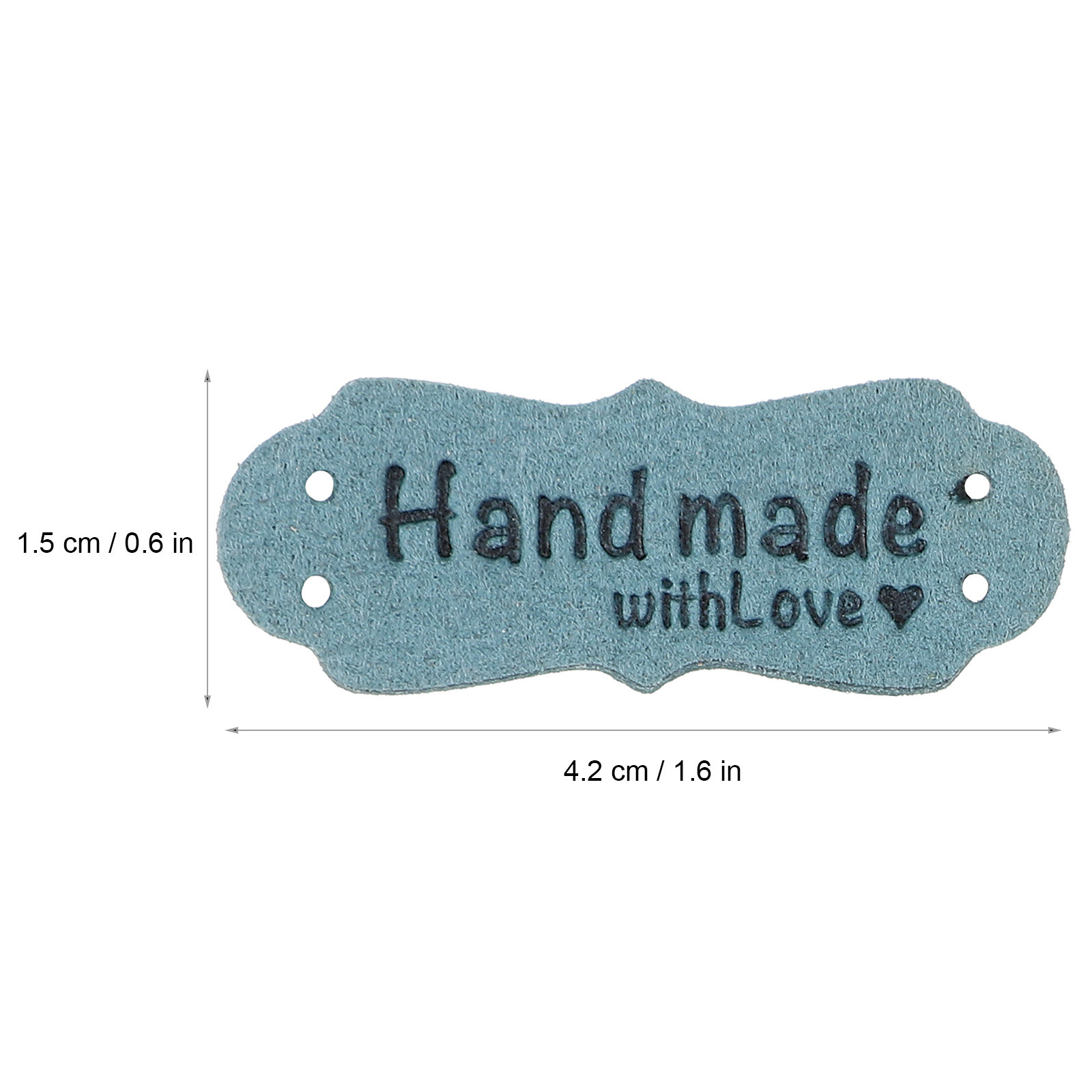 50Pcs Label Premium Buatan Tan - Sewing Labels ulasan dan harga