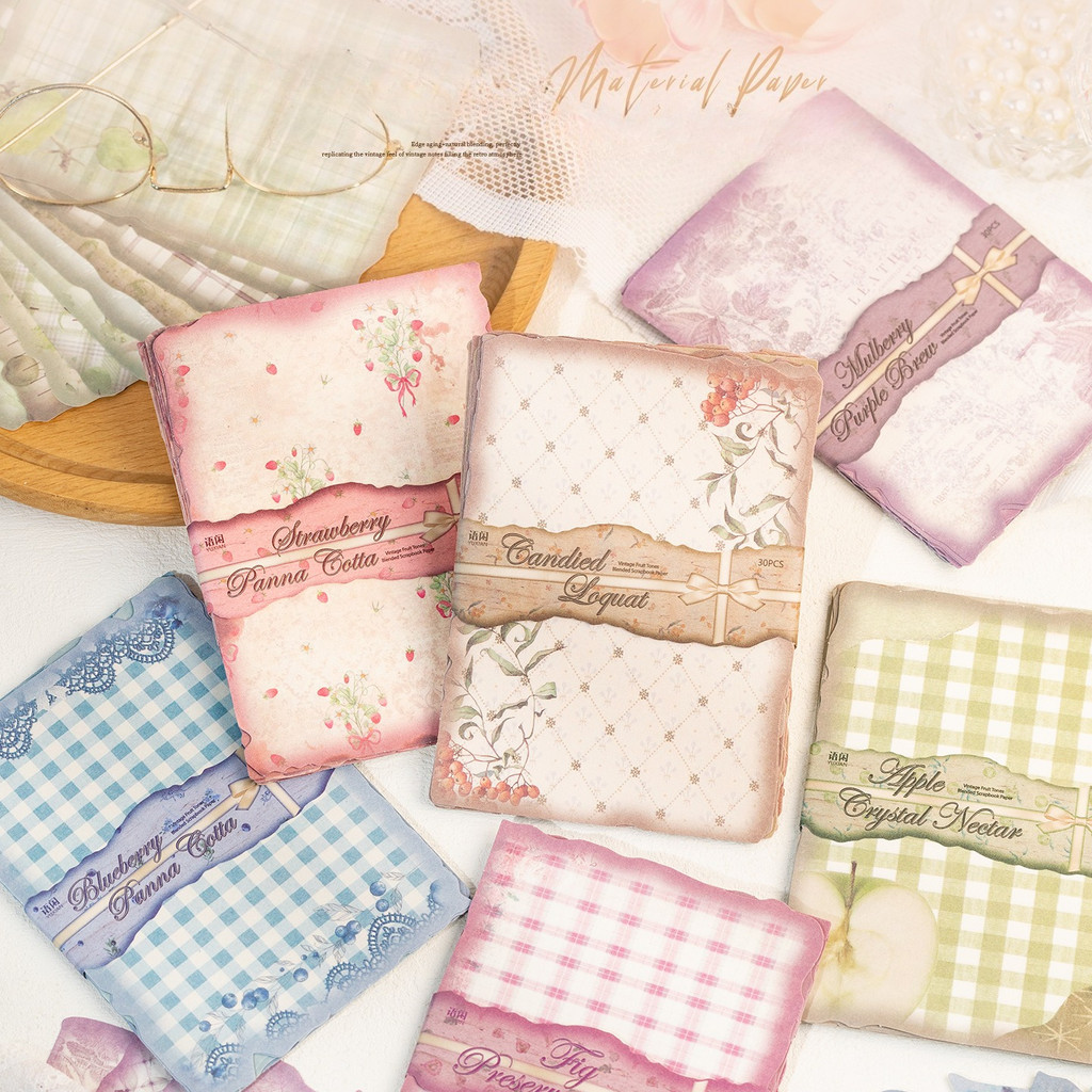 30 lembar Kertas Scrapbook Vin - Pattern Tissue Paper ulasan dan harga