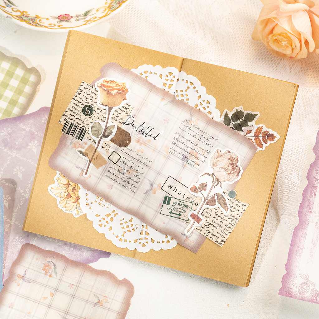 30 lembar Kertas Scrapbook Vin - Pattern Tissue Paper ulasan dan harga