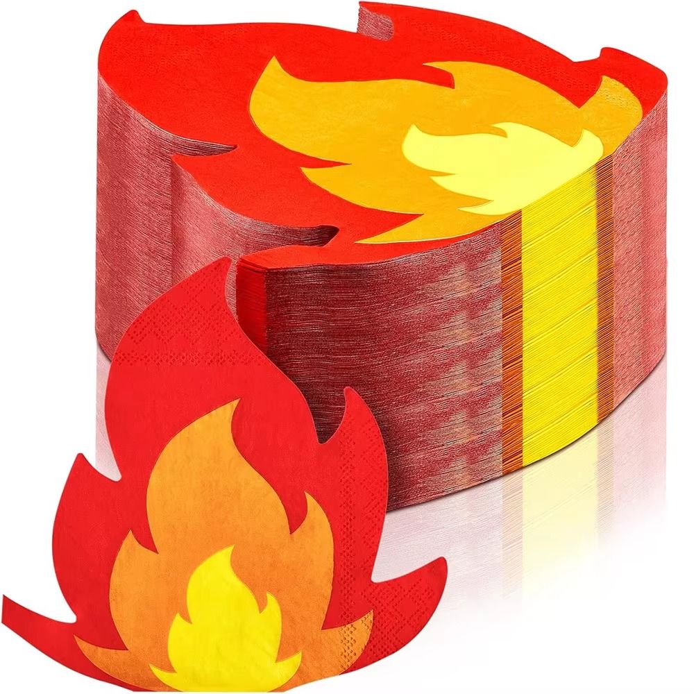 20PCS Serbet Bentuk Api Unik S - Pattern Tissue Paper ulasan dan harga