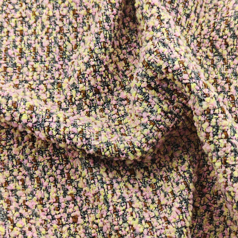 Kain Tweed Rajut Warna Pink Be - Sewing Tweed ulasan dan harga