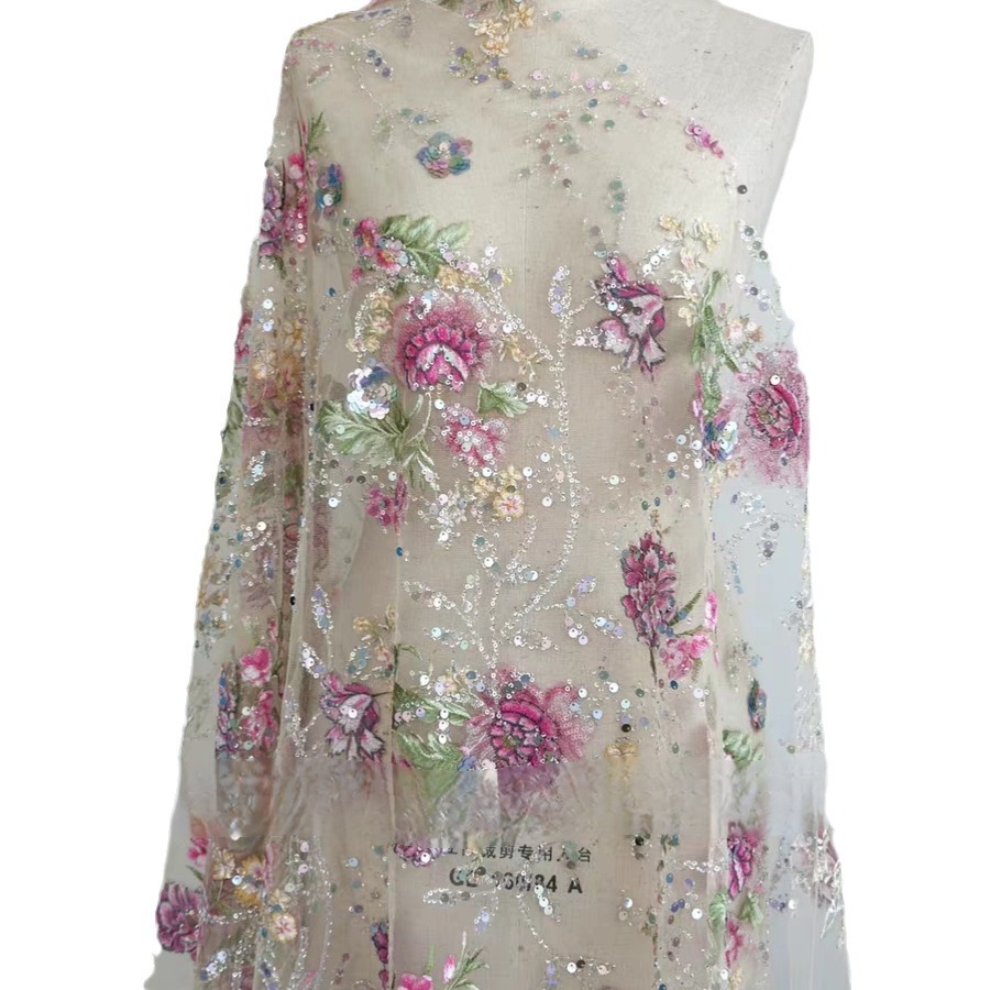 Kain Renda Manik-manik Mewah L - Textile For Sewing ulasan dan harga