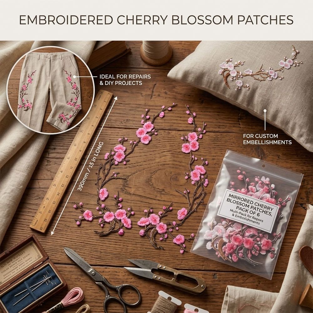 Patch Bunga Sakura DIY untuk D - Sewing And Textile ulasan dan harga
